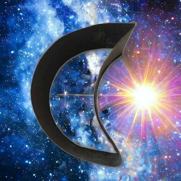 Antique Tin Crescent Moon Cookie Cutter Primitive Soldered Patina Farmhouse Vtg - Picture 11 of 12